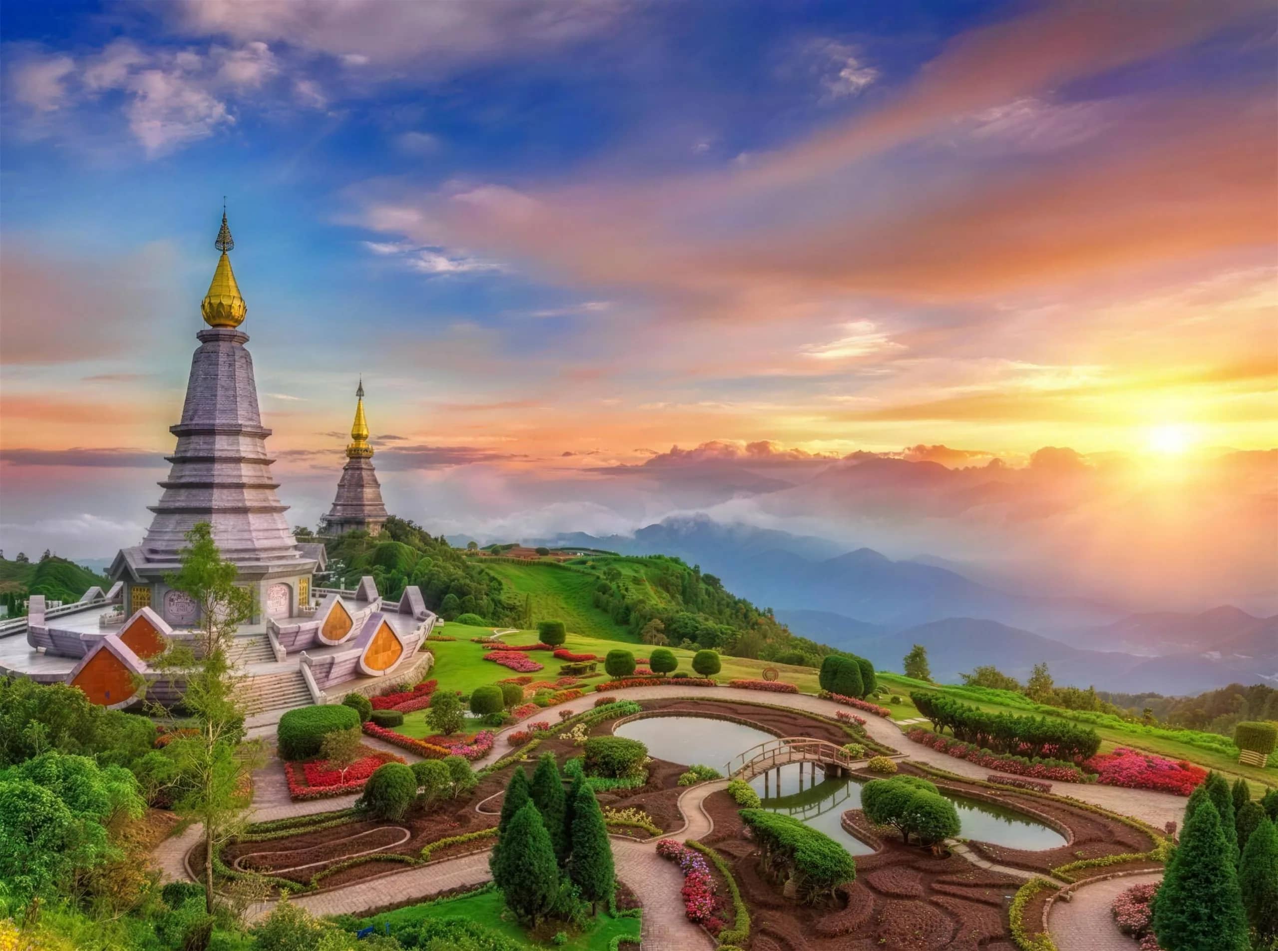 One Day Doi Inthanon National park and Elephant Experience