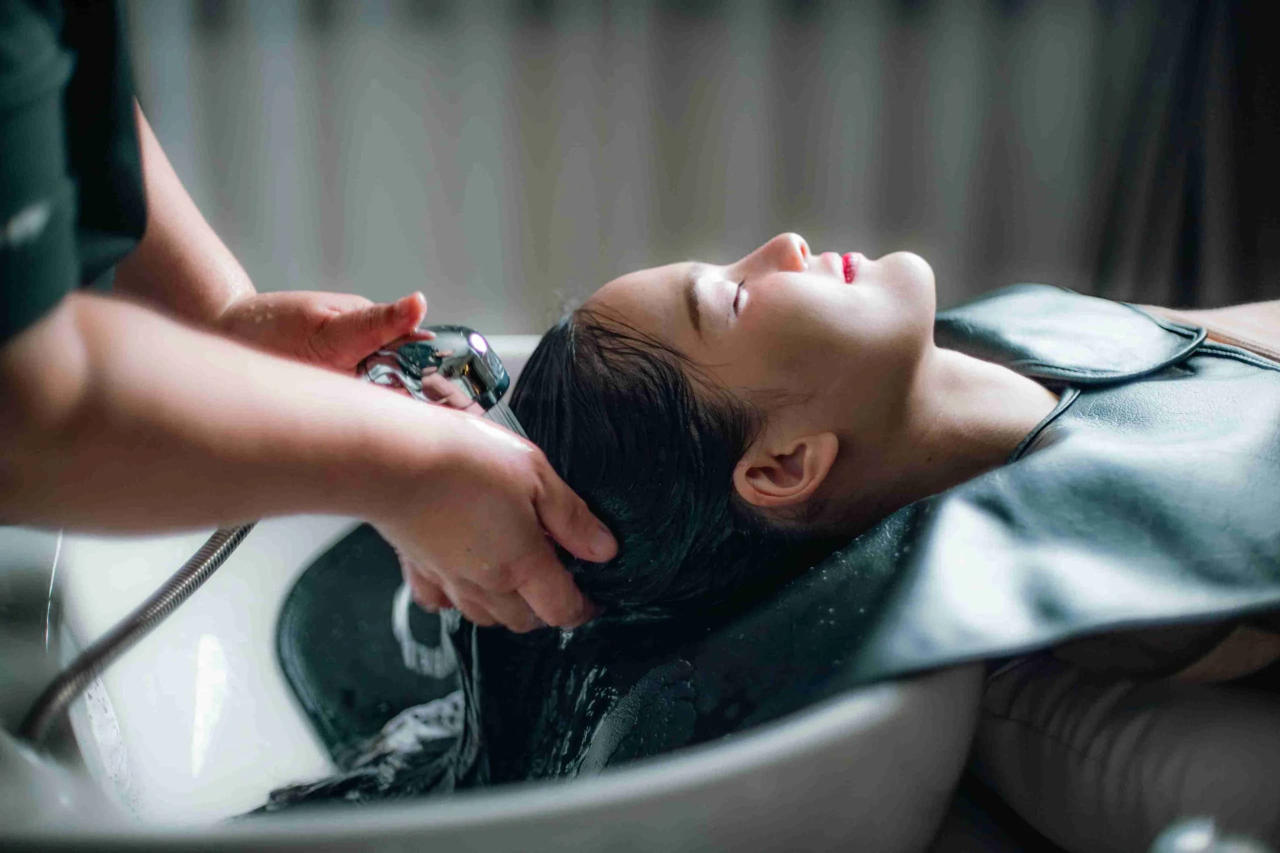 Hair wash and blow dry at the Chiang Mai Gate salon